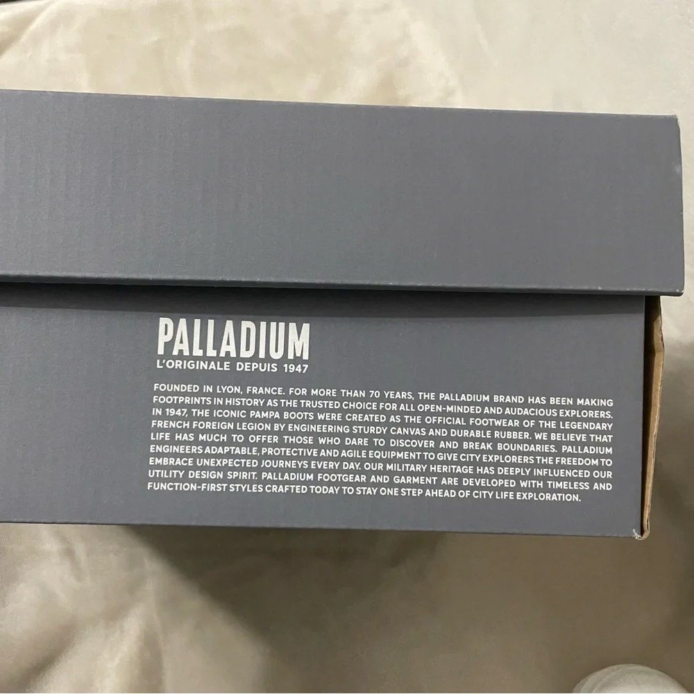 New Palladium Pallabase Twill White Boots Sz 10 Womens Y2K Chunky‎ Sole - Picture 11 of 13